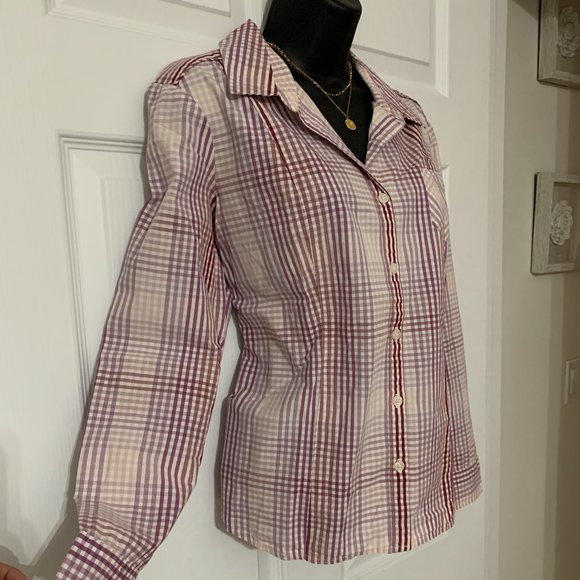 Women´s Sonoma Life + Style Pink Button Down Shirt - Picture 4 of 16